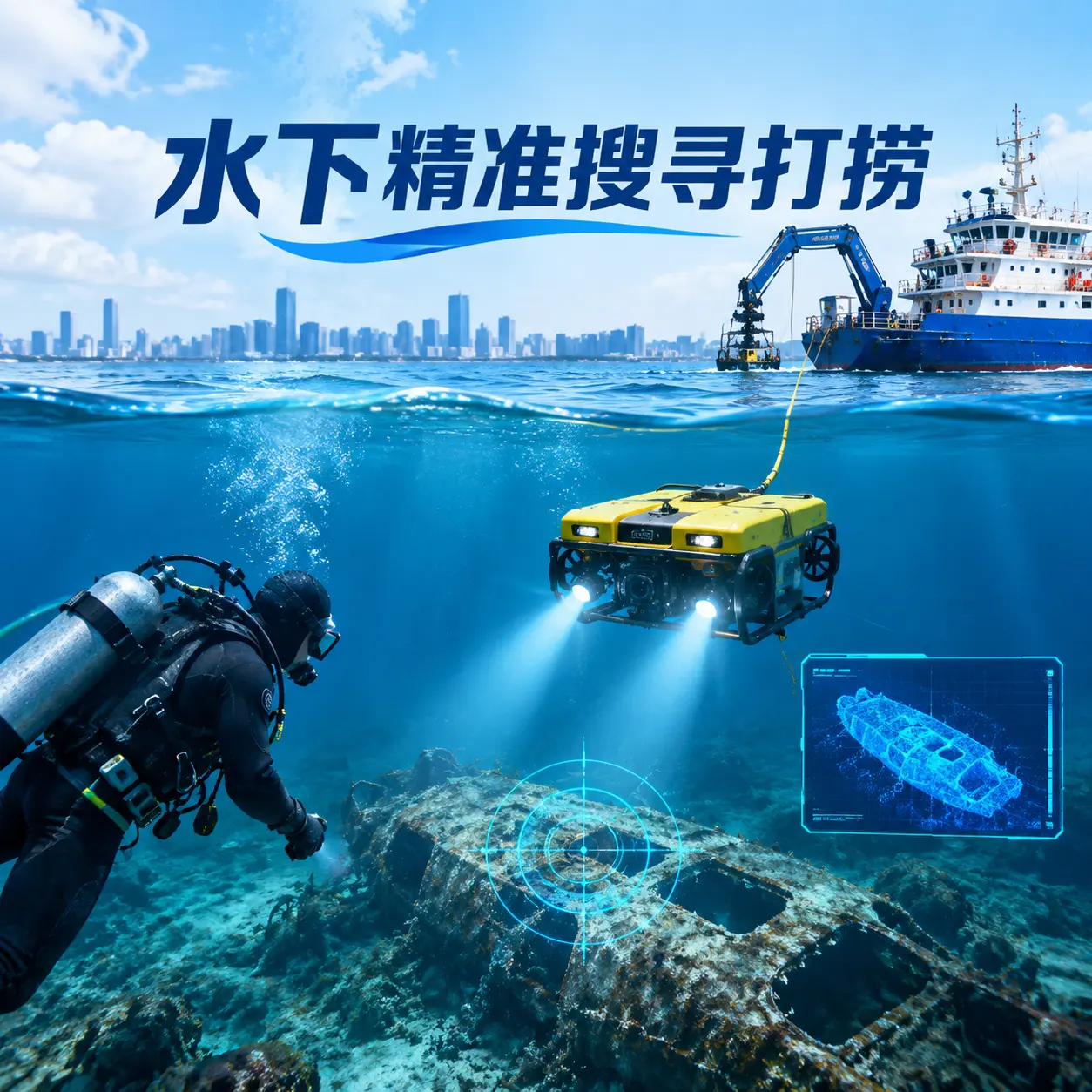 东平水下精准搜寻打捞